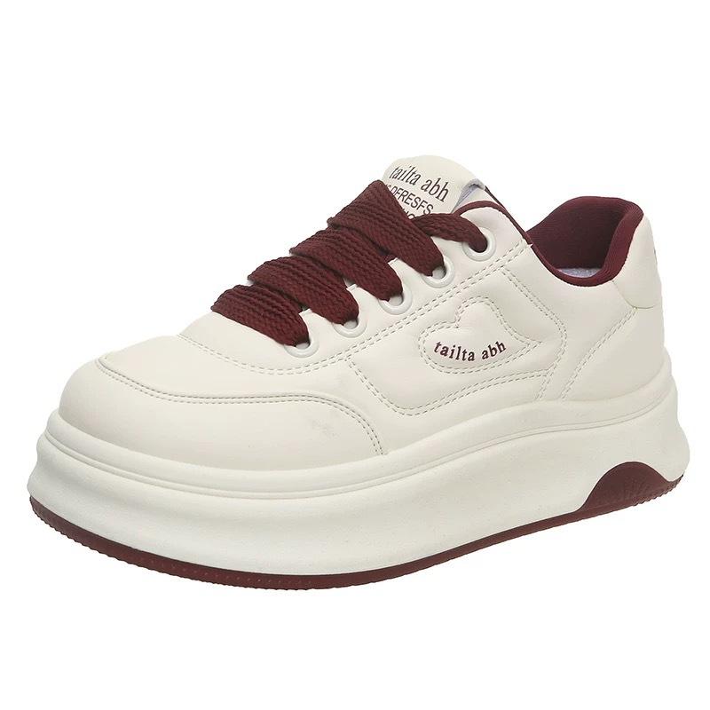 Women's spring and summer new muffin platform versatile casual sports board shoes heightening bread shoes
