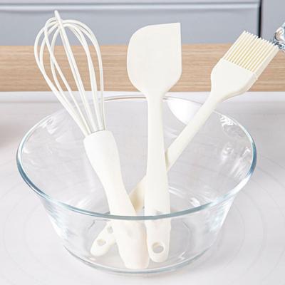 Batedor de ovos de qualidade alimentar, antiaderente, alça longa, resistente ao calor, silicone, utensílio de cozimento, sem bpa, creme para bolo, espátula, escova de óleo, suprimentos de cozinha
