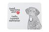 Curly Coated Retriever - Mouse Pad with Print, Personalized Dog-themed Mouse Pad, Unique Gadget for an Office Worker by Art-Dog Brand