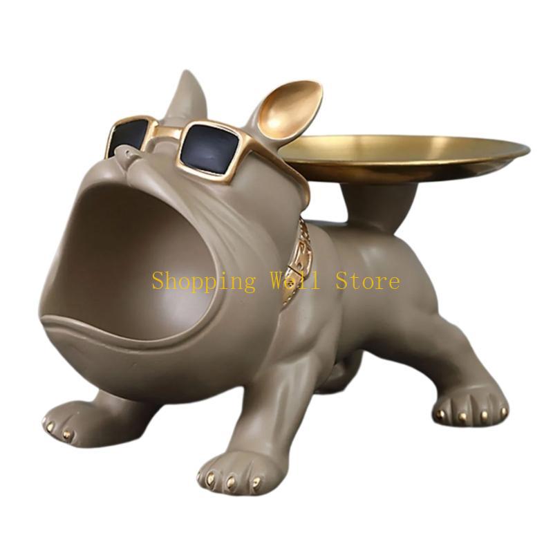 KX4B Big Mouthed Dog Holder Tray, Practical Desk Accessory Storage Compartment Entryway Holder For Everyday Use