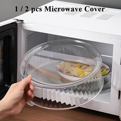 1/2PCS Multifunctional Microwave Splatter Cover - Heat Resistant 200 ° C, Reusable Food Warming Covers for Vegetables, Fruits, and Dishes