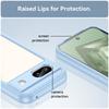 For Google Pixel 8a Back Cover WANLONFENG XC Series TPU Acrylic Phone Case with Tempered Glass Film
