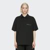 Fear of God Essentials SS20 Reflective Logo Solid Short Sleeve Polo Shirt Unisex Tops Black FOG-SS20-415