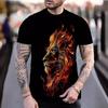Nuovo Orrore Animale T-shirt da Uomo a Maniche Corte con Stampa 3D T-shirt Estiva da Uomo