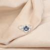 Natural London Blue Topaz Gemstone 925 Sterling Silver Jewelry Women's Ring Gift CZR-2-2