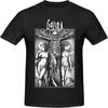Gojiras T Shirt Crew Fashion Neck Casual Top Basic Short Sleeve Shirt Black