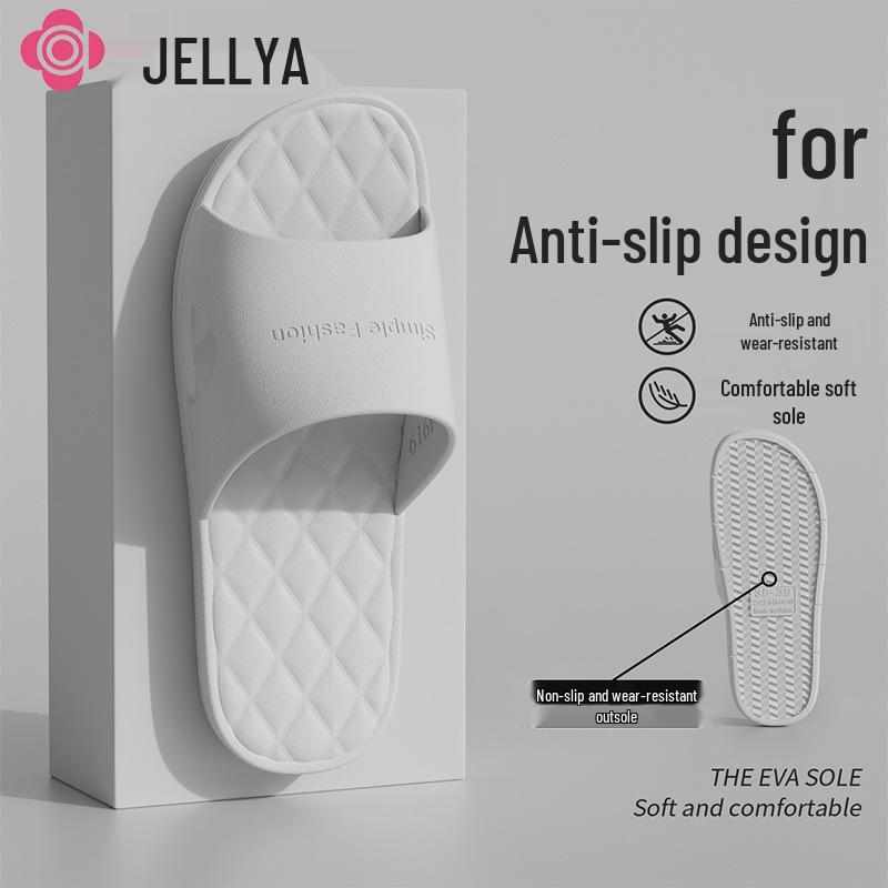 Jieleya Men's Summer Non-Slip Slippers for Bathroom and Outdoor Use - Soft, Wear-Resistant, Casual, and Cool 2025 Edition