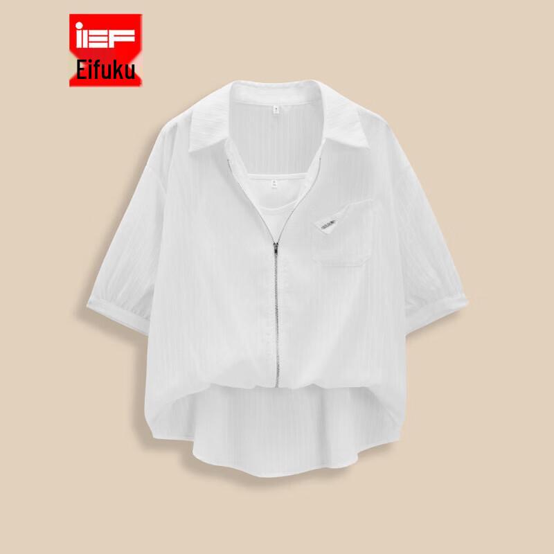 IEF Faux Two-Piece Commuter Top M