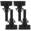 4Sets Adjustable Furniture Levelers Carbon Steel PP Table Leg Leveling Feet Felt Pads Durable Anti-Corrosion for Chairs Tables