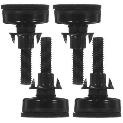 4Sets Adjustable Furniture Levelers Carbon Steel PP Table Leg Leveling Feet Felt Pads Durable Anti-Corrosion for Chairs Tables