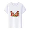 Casual Cartoon Chip 'n' Dale Graphic t-shirt Summer Blouses White Tees Clothes Y2K Tshirt Oversized Tops Unisex