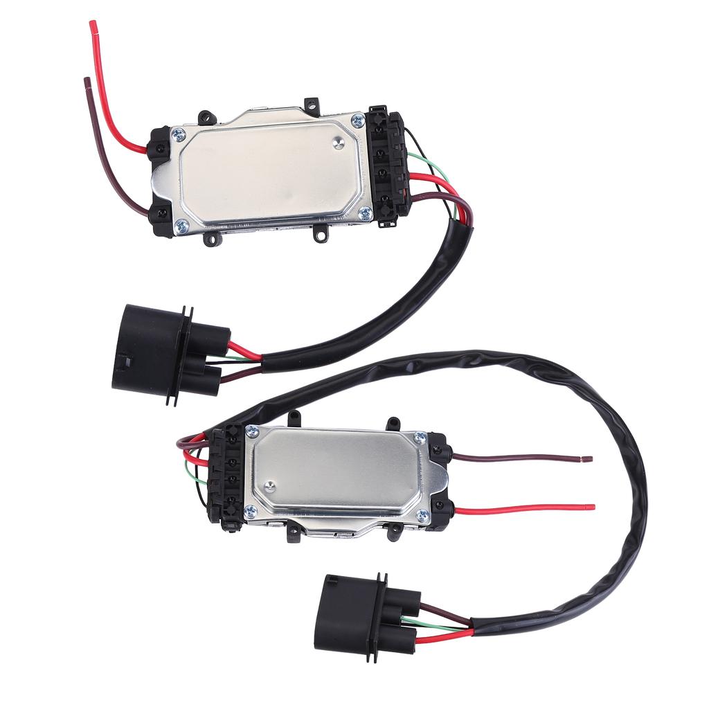 2Pcs Fan Control Modules Compatible for A6 4F C6 2.7 3.0 4.2 TDI Quattro Front