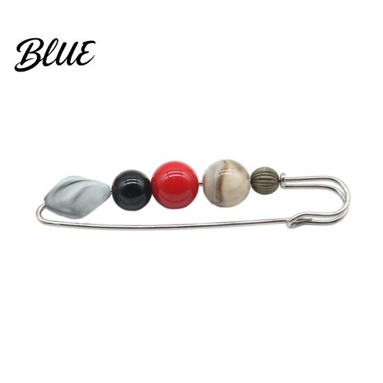 Brooch Alloy Pin Wear-Resistant Anti-Rust Elegant Imitation Stone Design Anti-rust