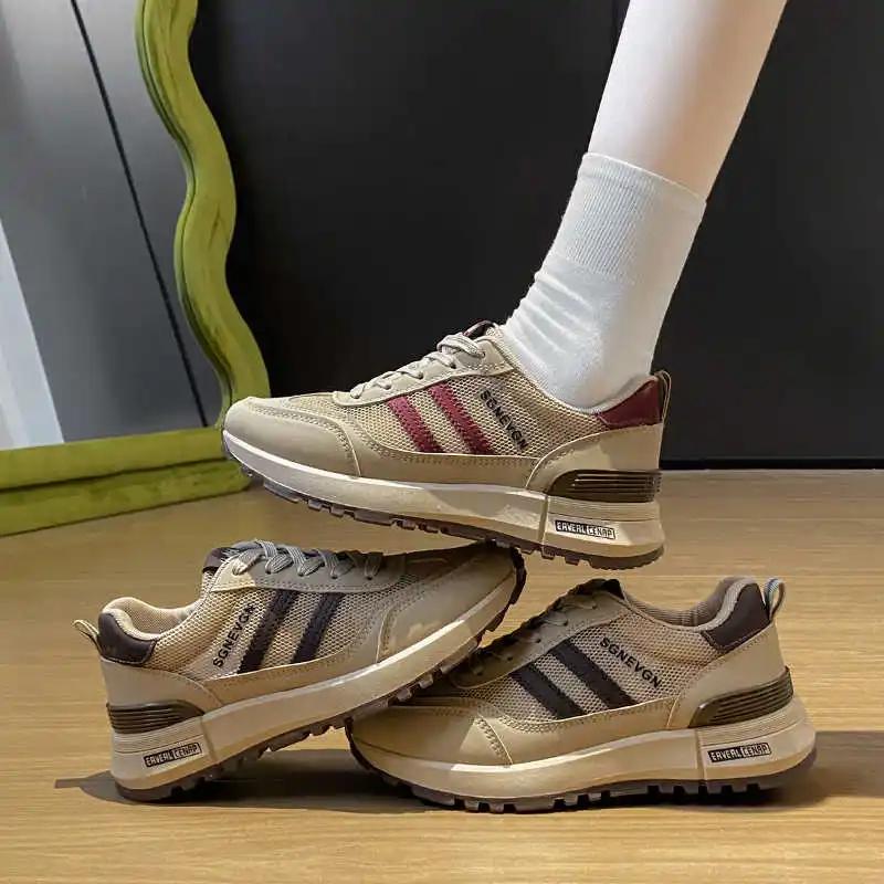 Fashion Round Foot Massive Large Size Sneakers Vulcanize Skate Trainers Spring Shoes For Women Sport Releases Best-selling Shors