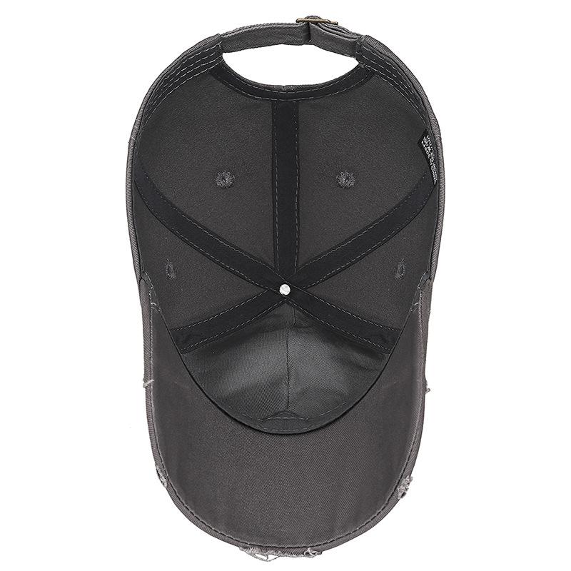 Northwood All Seasons Letters PARIS Baseball Caps for Men Women Hip Hop Baseball Hats Letter Embroidery Korean Torn Sunshade Baseball Cap