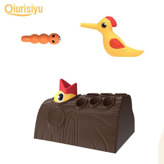 Interesting Woodpecker Catch Entertainment Smooth Surface Worm Catching Games Cognition Building Early Educational Toys Kids Gift