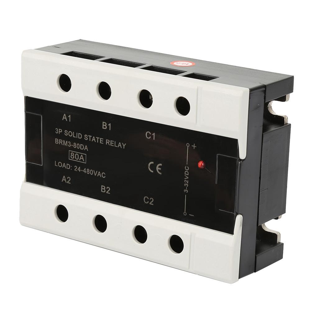 Load 24 480VAC Three Phase Solid State Relay(BRM3 80DA)