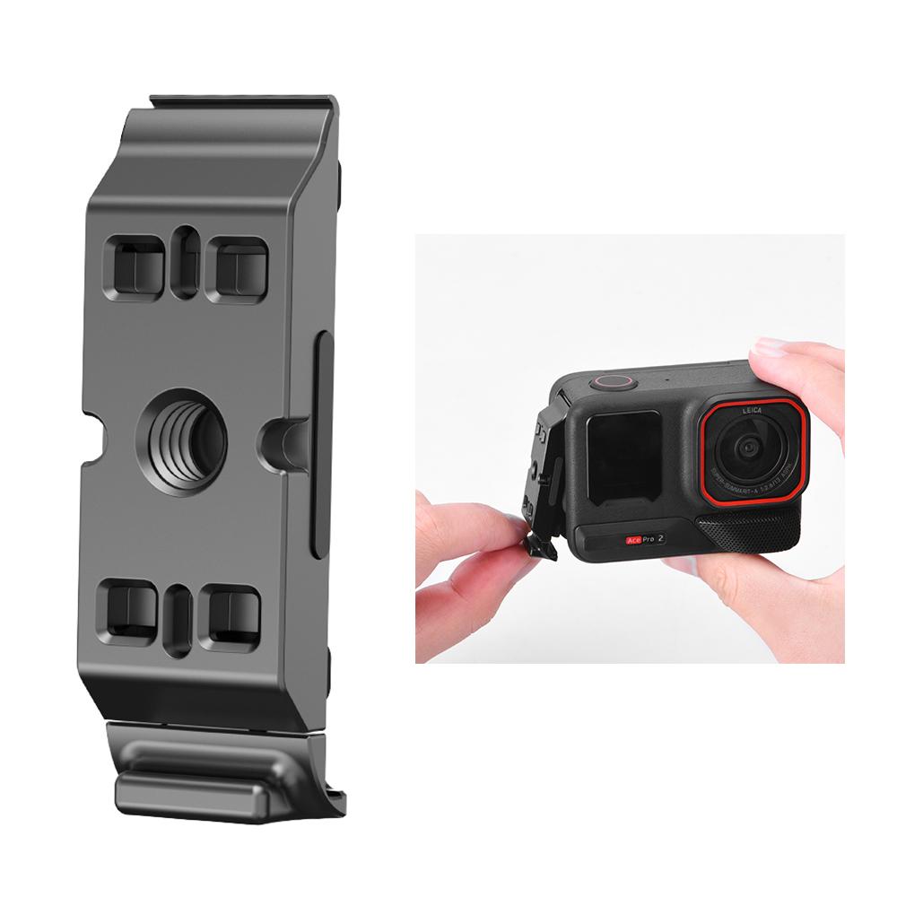 

FLYMILE For Insta360 Ace Pro 2 Quick Release Battery Cover Aluminum Alloy Magnetic Camera Battery Lid A