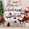 Christmas Bedding Quilt Cover Three-Piece 3D Digital Printing Kit Pillowcase Quilt Cover Home Textile
