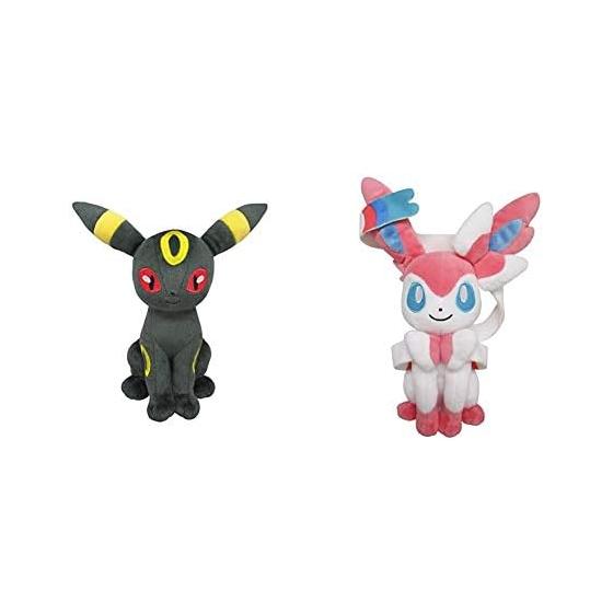 Pokemon ALL STAR COLLECTION Umbreon Plush S & Pokemon ALL STAR COLLECTION Sylveon Plush S
