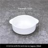 Pure White Ceramic Double-Handle Soup Bowl