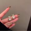 Design Sensory Geometry Cross Triangle Pearl Dropping Earrings New Cute Earrings for Cute Girls Fashion Jewelry Accessory