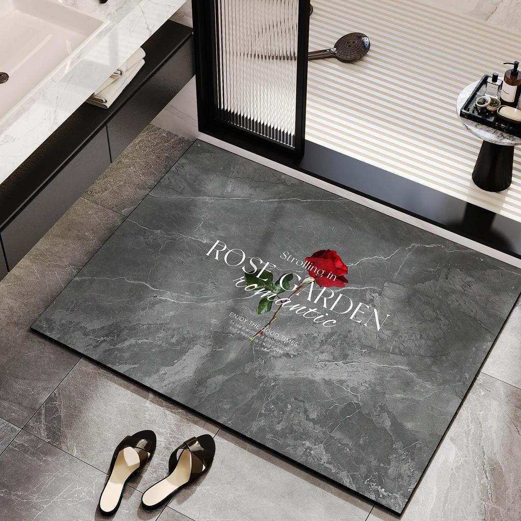 Luxury Diatomaceous Earth Bathroom Floor Mat: Absorbent, Quick-Drying, Dirt-Resistant, Non-Slip