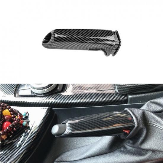 ABS Material Carbon Fiber Style Car Hand Brake Cover Change For BMW E90 F30 F34