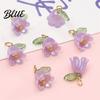 Three-dimensional Flower Charm 10Pcs DIY Pendant Three-Dimensional Simulation Texture Resin