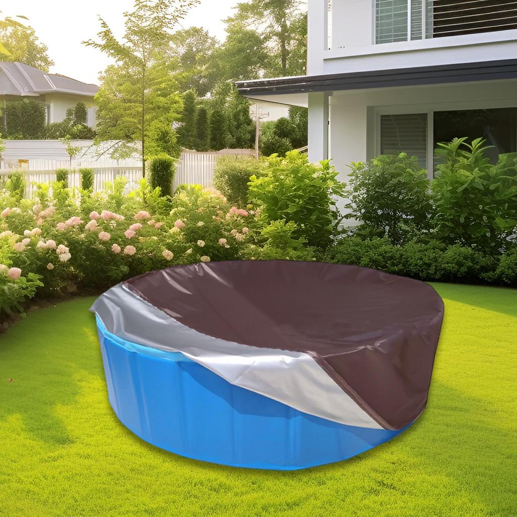 Round Pool Canopy Cover for Above Ground And Sandbox Protection From Dust Rain