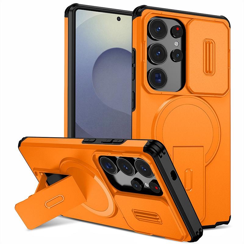 

Armor Bracket Case For Samsung Galaxy S25 Ultra S25+ S 25 FE Slide Camera Protect Funda For Galaxy S25 Plus S25ultra Back Cover Galaxy S25