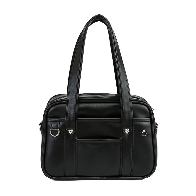 

Japanese Two-Dimensional Student JK Peach Heart Waterproof PU Backpack & Shoulder Handbag