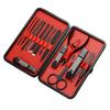 Stainless Steel Profesional Manicure Sets 15Pcs Nail Clippers Beauty Manicure Tool Set