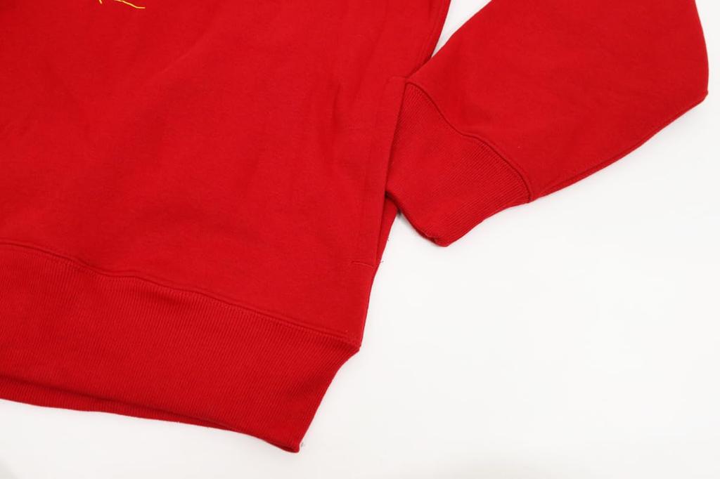 Polo Ralph Lauren Polo Bear Print Pullover Sweatshirt Size Red Men's Hoodie, M, (Product Code 01020106)