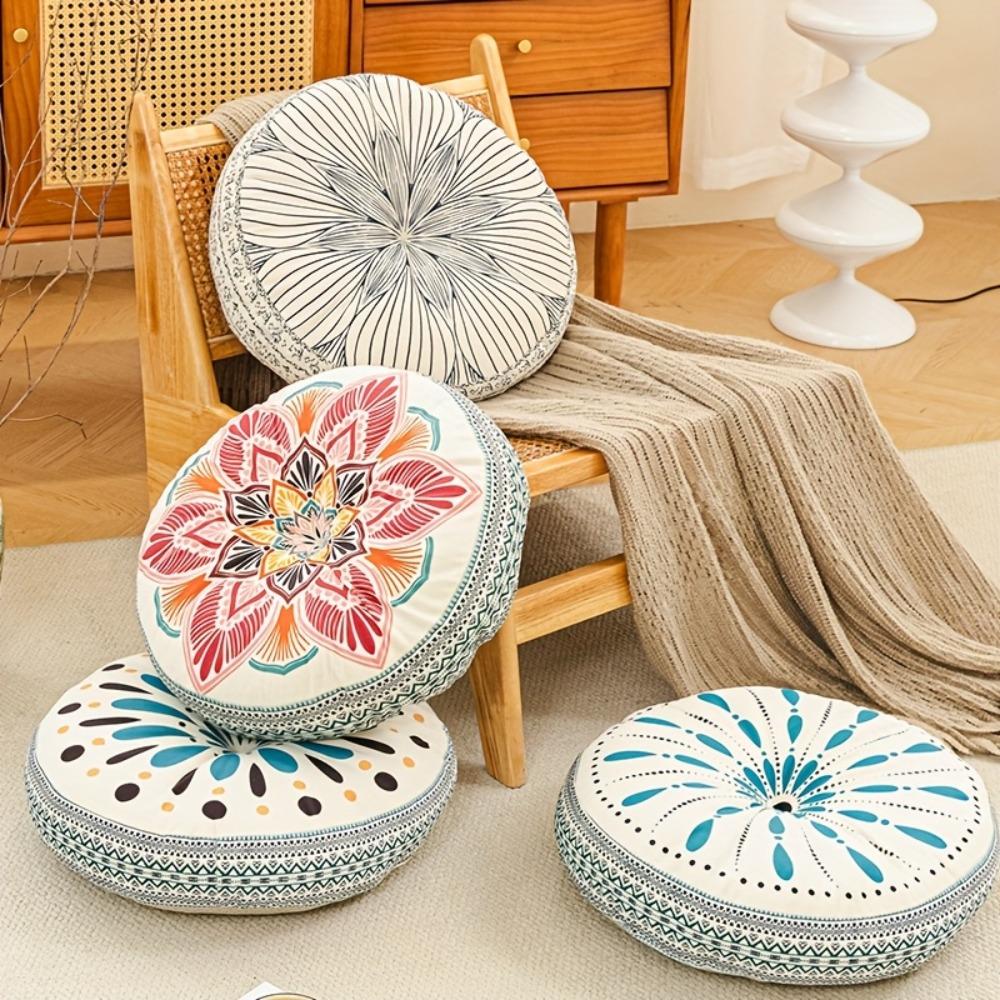 Thickened Round Tatami Cushion 45x45x8cm Sofa Cushion Floor Cushion For Living Room Sofa Tatami