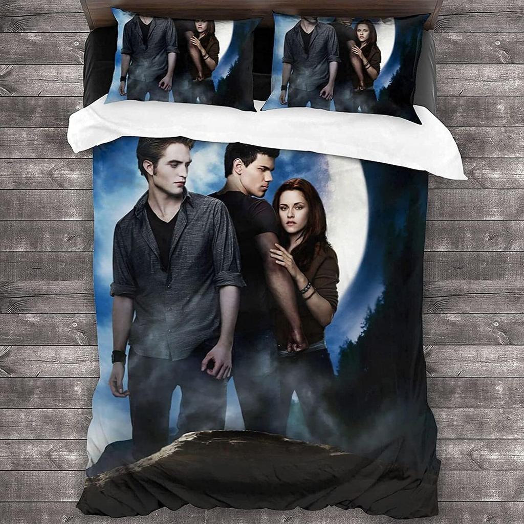 Anime Movie T/wilight 3D Bedding Set Character Printed Duvet Cover Fashion Bed Linens For Adults Kids Twin Full Queen King