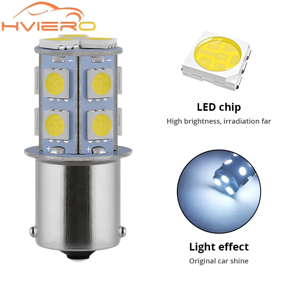 10pcs 1156 1157 Reverse Brake Car Lamps 5050 13SMD Leds Turn Signal Lights Tail Strobe Auto Day Parking Rear Trunk Bulbs DC 12V