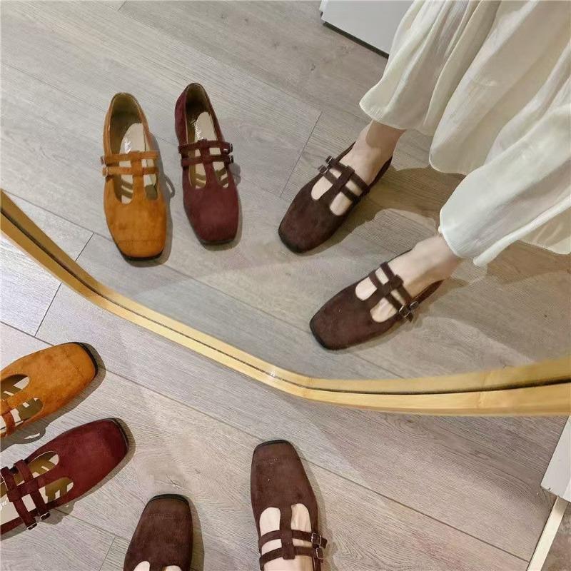 Fashion Flat Mary Jane Single Shoes 2025 Spring and Autumn New Retro Women's Shoes Jane Shoes Gentle Leopard Print Shallow Mouth