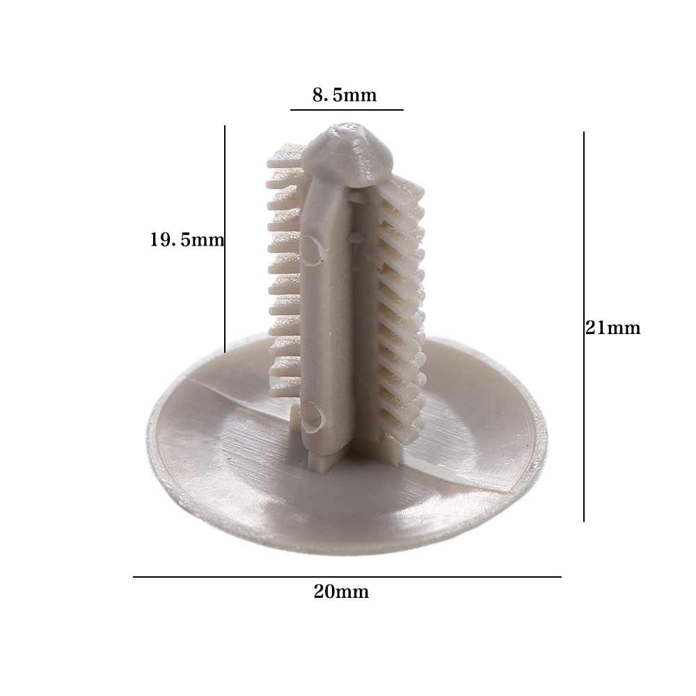 20Pcs ABS Fixing Screw Cap Nylon Trim Panel Retainer Car Proof Ceiling Clips Car Roof Repair Tool