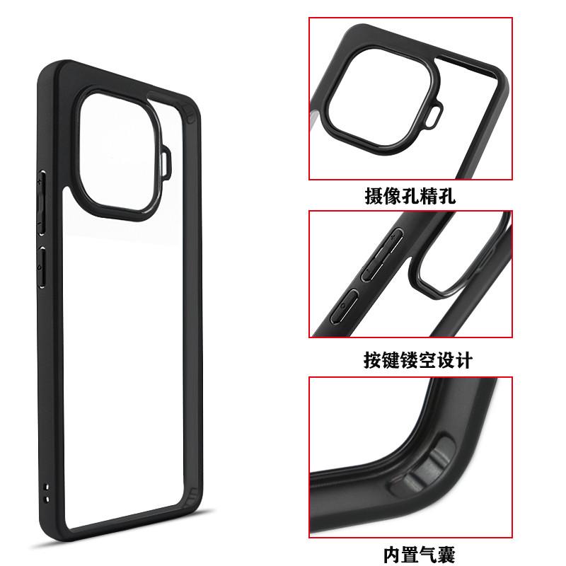 For ViVo IQOO Z9 Turbo Case ViVo IQOO Z9 Turbo Cover Soft TPU Frame PC Bumper Shield Protective Phone Cases iQOO Z9 Turbo Funda