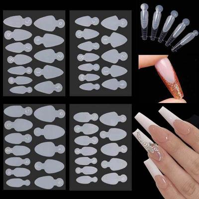 Set de 12 moules en silicone pour extension d'ongles en cristal – Pas de sculpture/ponçage nécessaire