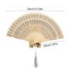 Wooden Hand Fan Hollowed Carved Wood Fan Decorative Hand Fan,Vintage Foldable Chinese Fan Photography Props for Womens
