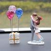 Dashboard Doll 2pcsset Car Creative Couple Crystal Balloon House Ornament Decoration Auto Interior Accessories 469410