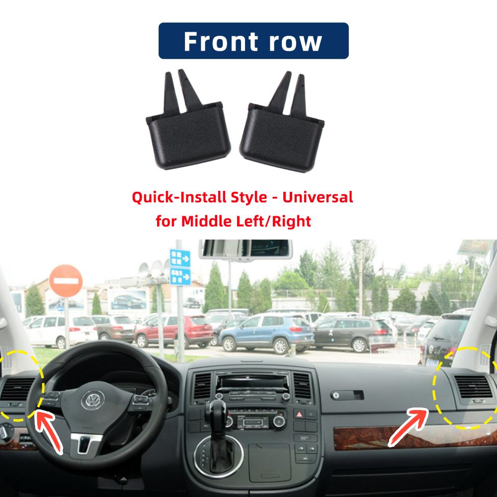 Sliding Clip For Air Conditioning Grille Compatible With For Volkswagen Multivan T5 Car Replacement 7E5819203-1 7E5815705-1