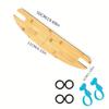 50cm Adjustable HighChair Foot Rest Natural Bamboo Wooden Toddler Chair Footrest  Baby High Chair