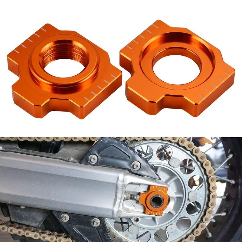 Motorcycle Axle Blocks Chain Adjusters for KTM 1290 Super Adventure/R/S/T 1290 SAR SAS SAT 2015-2024 1090 Adventure R 2017-2021