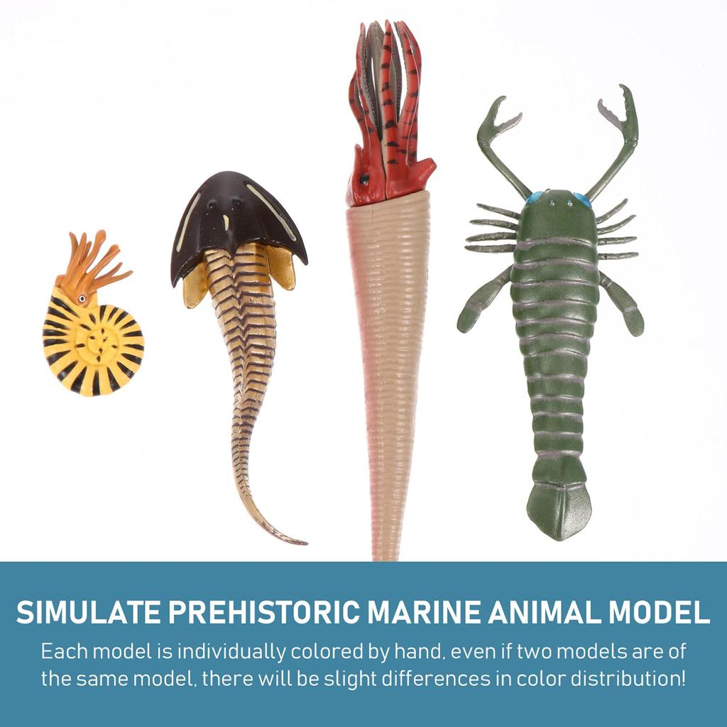 FRCOLOR Meeresbewohner Figuren, 20cm, Meerestier Modell Spielzeug, Lernspielzeug, Realistische Tierfiguren Inklusive Tiefseefische und Garnelen,