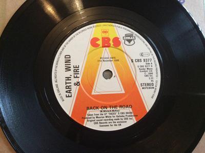 7inch Record EARTH, WIND & FIRE - Back On The Road SCBS9377PROMO CBS 1980 UK Soul/Funk Used