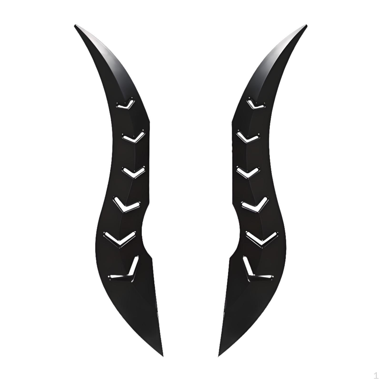 

2 Pieces Car Roof Dragon Decoration Stickers 3D Auto Decals Cool Automobile Fantasy Replacement Black