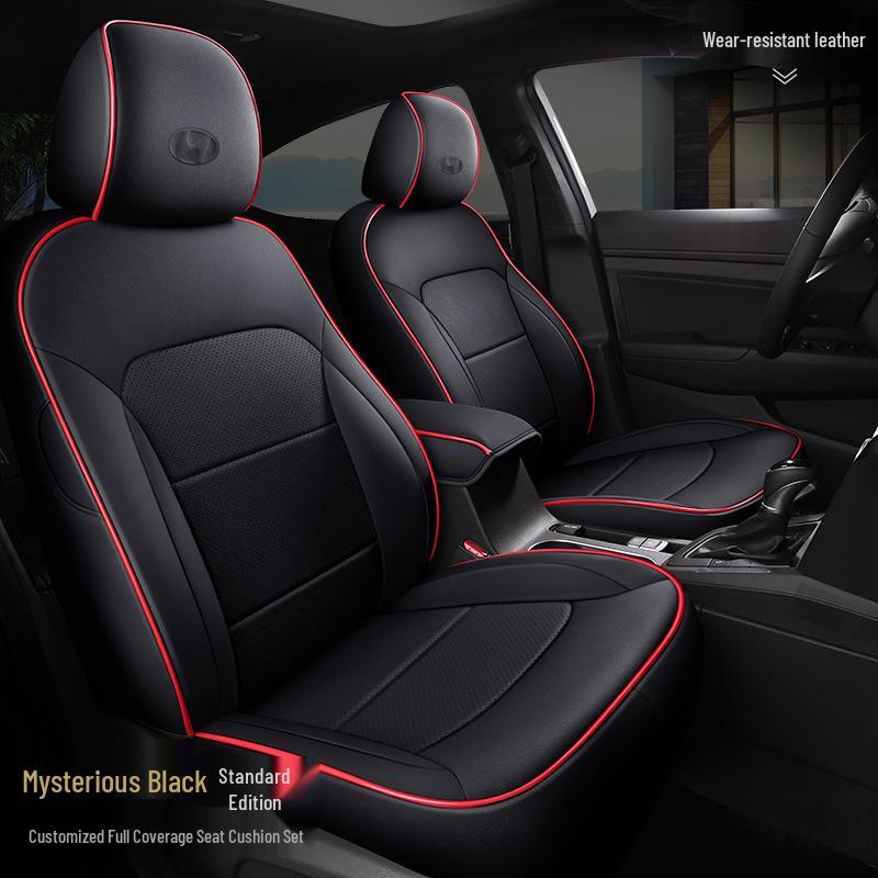 OMN Modern Reina Car Seat: Custom Full-Wrap Sporty Leather Cushion, All-Season Use